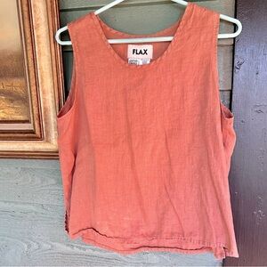 Flax Women's Tank Top - Warm Coral